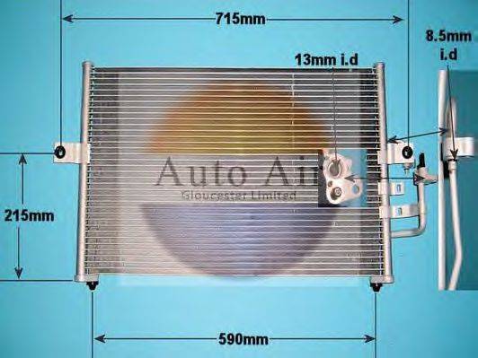 AUTO AIR GLOUCESTER 161158 Конденсатор, кондиціонер