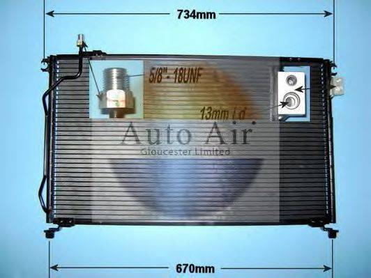 AUTO AIR GLOUCESTER 161237 Конденсатор, кондиціонер