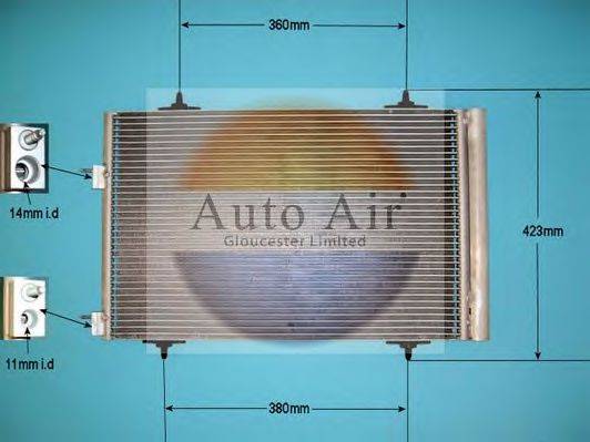 AUTO AIR GLOUCESTER 169944 Конденсатор, кондиціонер