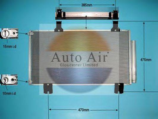 AUTO AIR GLOUCESTER 161385 Конденсатор, кондиціонер