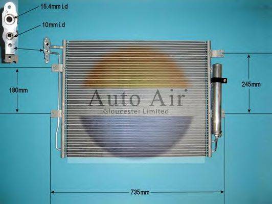 AUTO AIR GLOUCESTER 169952 Конденсатор, кондиціонер