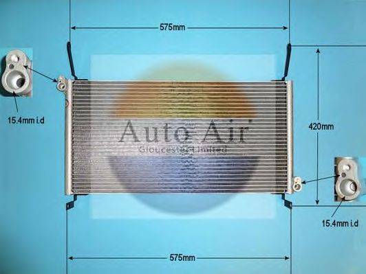 AUTO AIR GLOUCESTER 161116 Конденсатор, кондиціонер