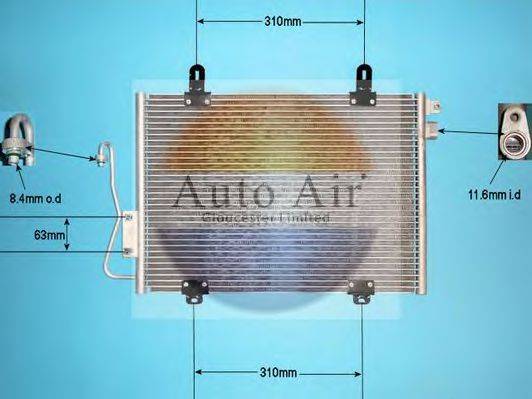 AUTO AIR GLOUCESTER 161271 Конденсатор, кондиціонер