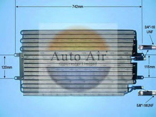 AUTO AIR GLOUCESTER 161277 Конденсатор, кондиціонер