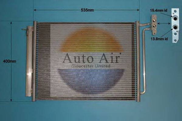 AUTO AIR GLOUCESTER 166100 Конденсатор, кондиціонер