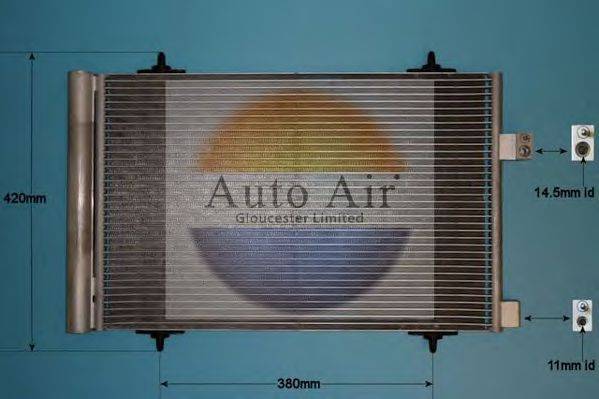 AUTO AIR GLOUCESTER 166232 Конденсатор, кондиціонер