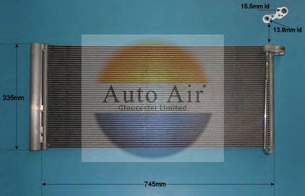 AUTO AIR GLOUCESTER 169673 Конденсатор, кондиціонер