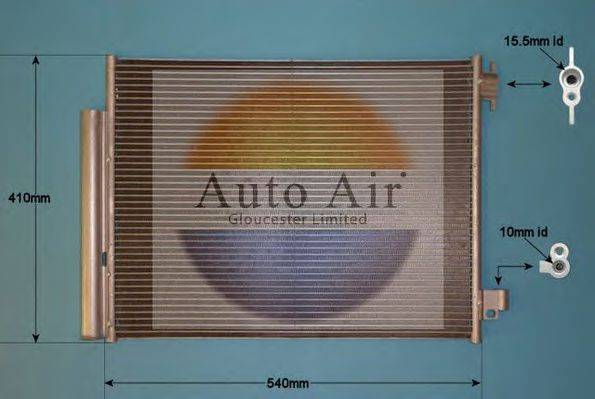 AUTO AIR GLOUCESTER 161995 Конденсатор, кондиціонер