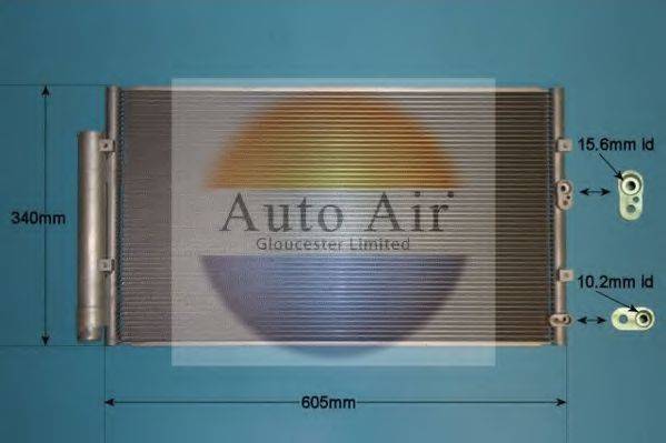 AUTO AIR GLOUCESTER 161440 Конденсатор, кондиціонер