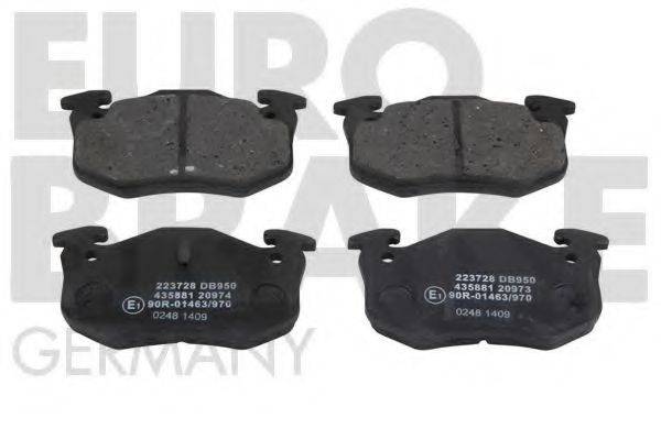 EUROBRAKE 5502223728 Комплект гальмівних колодок, дискове гальмо