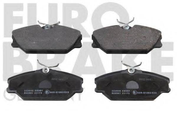 EUROBRAKE 5502223946 Комплект гальмівних колодок, дискове гальмо