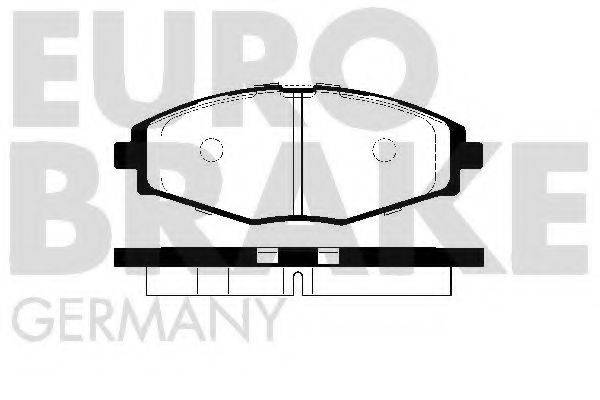 EUROBRAKE 5502225004 Комплект гальмівних колодок, дискове гальмо