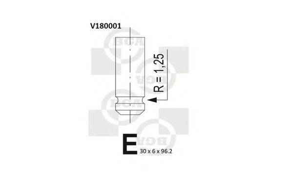 BGA V180001 Впускний клапан