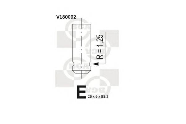 BGA V180002 Випускний клапан