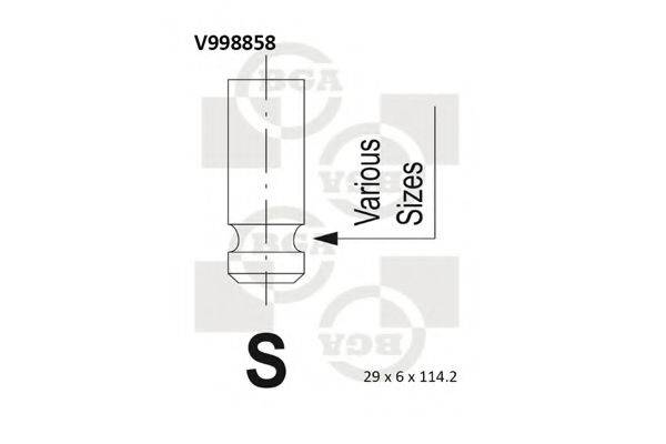 BGA V998858 Випускний клапан