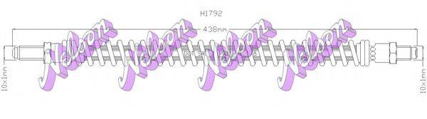 BROVEX-NELSON H1792 Гальмівний шланг