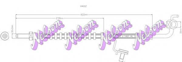 BROVEX-NELSON H4112 Гальмівний шланг