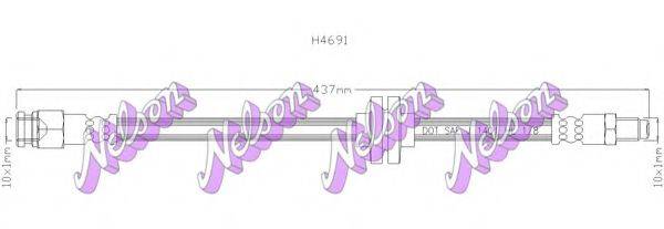 BROVEX-NELSON H4691 Гальмівний шланг