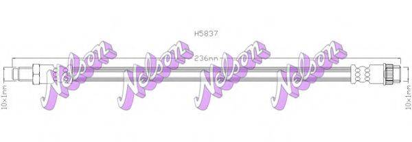 BROVEX-NELSON H5837 Гальмівний шланг