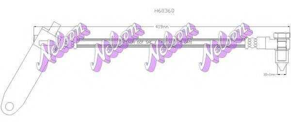 BROVEX-NELSON H6036Q Гальмівний шланг