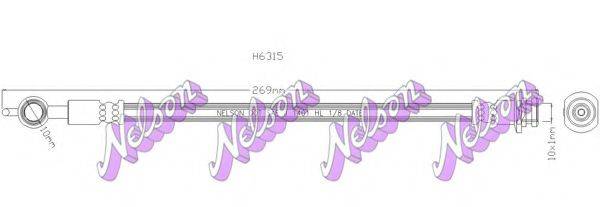 BROVEX-NELSON H6315 Гальмівний шланг