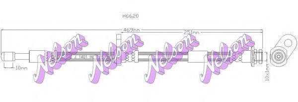 BROVEX-NELSON H6620 Гальмівний шланг