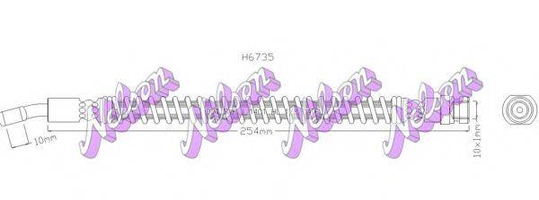 BROVEX-NELSON H6735 Гальмівний шланг