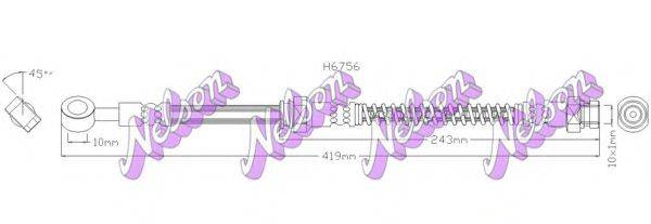 BROVEX-NELSON H6756 Гальмівний шланг