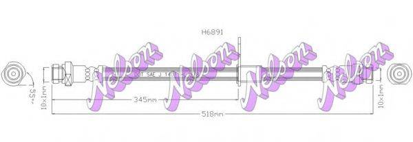 BROVEX-NELSON H6891 Гальмівний шланг