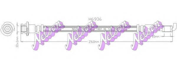 BROVEX-NELSON H6936 Гальмівний шланг