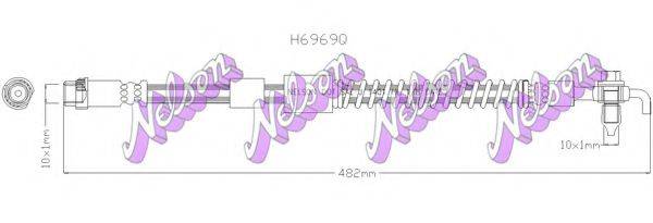 BROVEX-NELSON H6969Q Гальмівний шланг