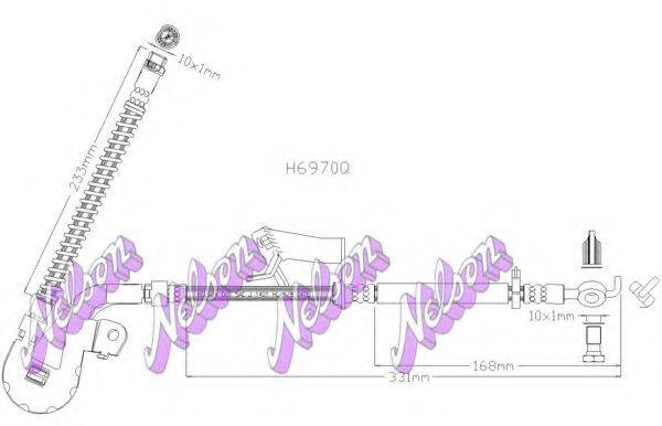 BROVEX-NELSON H6970Q Гальмівний шланг