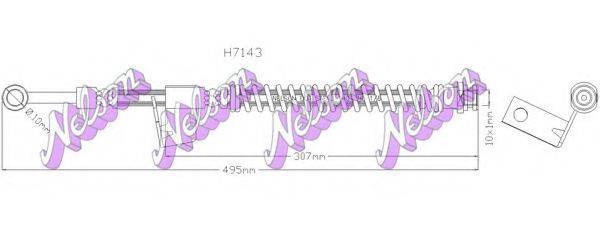 BROVEX-NELSON H7143 Гальмівний шланг