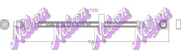BROVEX-NELSON H7551 Гальмівний шланг