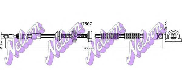 BROVEX-NELSON H7587 Гальмівний шланг