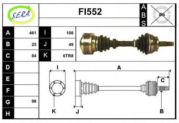 SERA FI552 Приводний вал