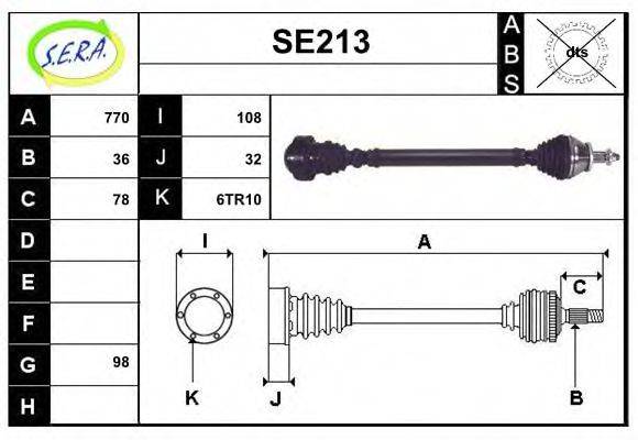 SERA SE213 Приводний вал