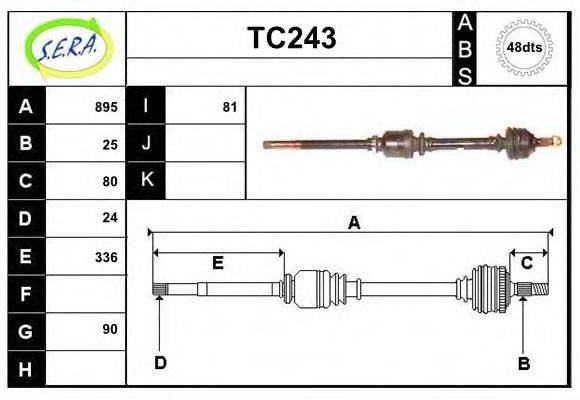 SERA TC243 Приводний вал