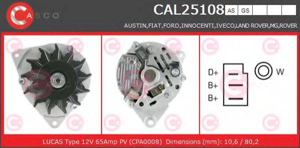 CASCO CAL25108AS Генератор