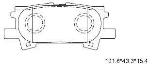 ASIMCO KD2783 Комплект гальмівних колодок, дискове гальмо