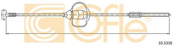 COFLE 105338 Трос, стоянкова гальмівна система