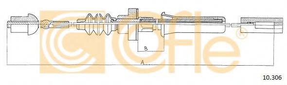 COFLE 10306 Трос, управління зчепленням