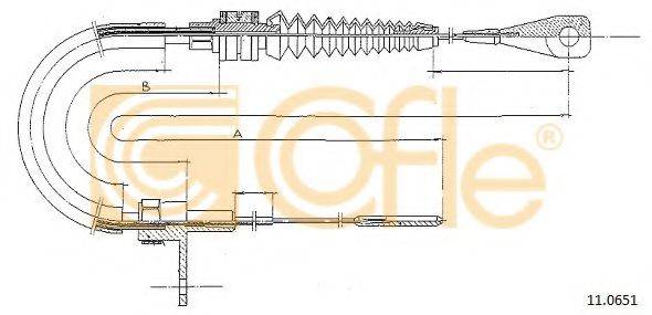 COFLE 110651 Тросик газу