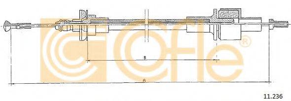 COFLE 11236 Трос, управління зчепленням