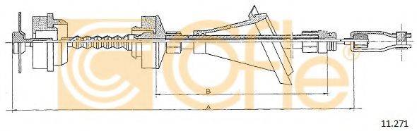 COFLE 11271 Трос, управління зчепленням