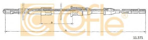 COFLE 11571 Трос, стоянкова гальмівна система