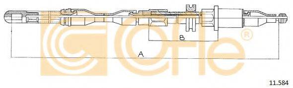 COFLE 11584 Трос, стоянкова гальмівна система