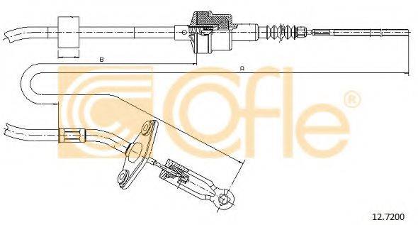 COFLE 127200 Трос, управління зчепленням
