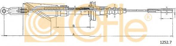 COFLE 12527 Трос, управління зчепленням