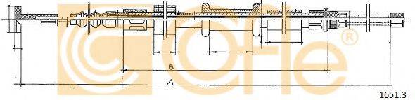 COFLE 16513 Трос, стоянкова гальмівна система